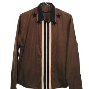 Givenchy star embroidery shirt